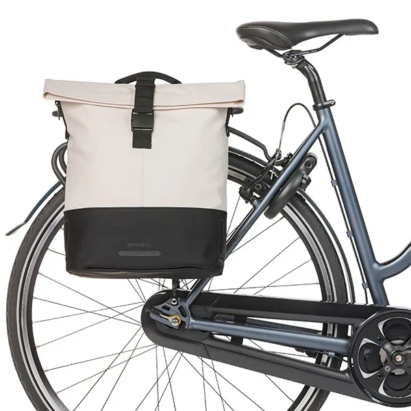 Torba za kolo Basil Cove - shopper MIK Hooks - 14–16L - off-white/black