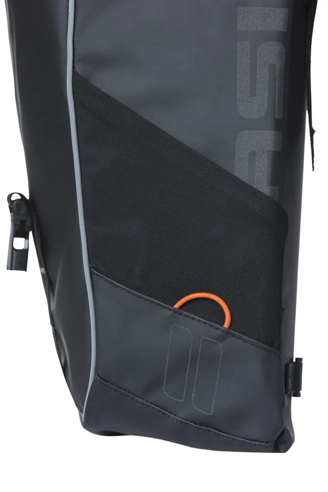Torba za kolo Miles Tarpaulin - double bag MIK - 34 liter - black/orange