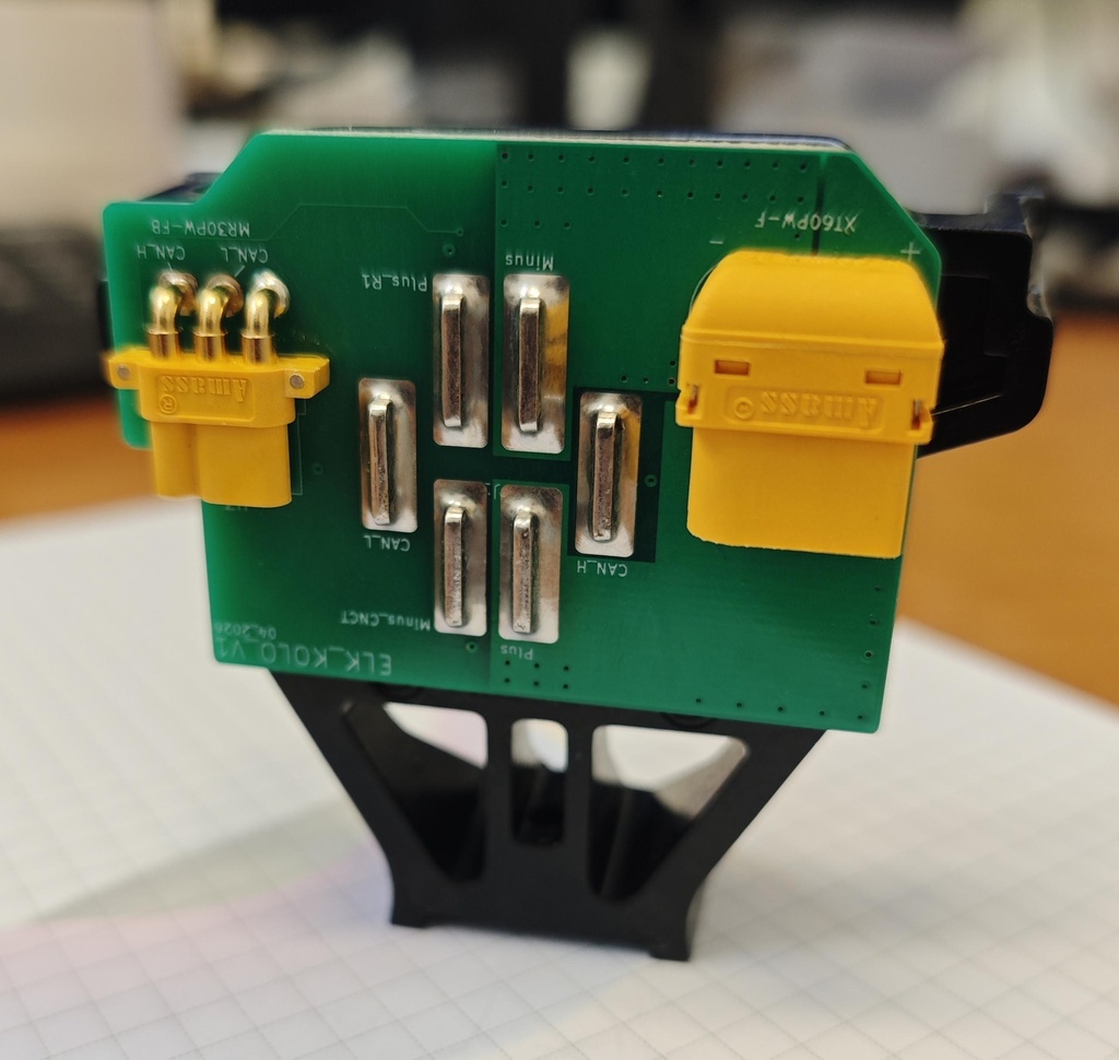 ELK - nosilec baterije (6 pin konektor moški, PCB vezje 6 pin, XT60 napajalni kabel 30cm moški/ženski, Bafang BMS kabel 1T0E 65cm)