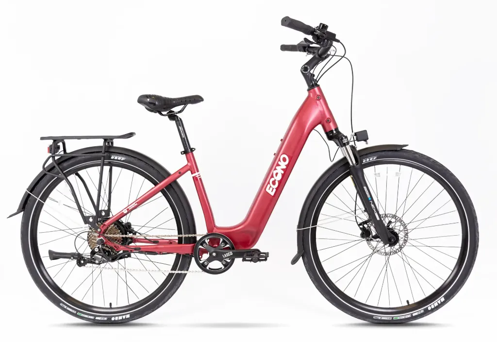 Elektric bike ECONO Apes CITY EER4 wine red (S/M, 520Wh (15Ah))