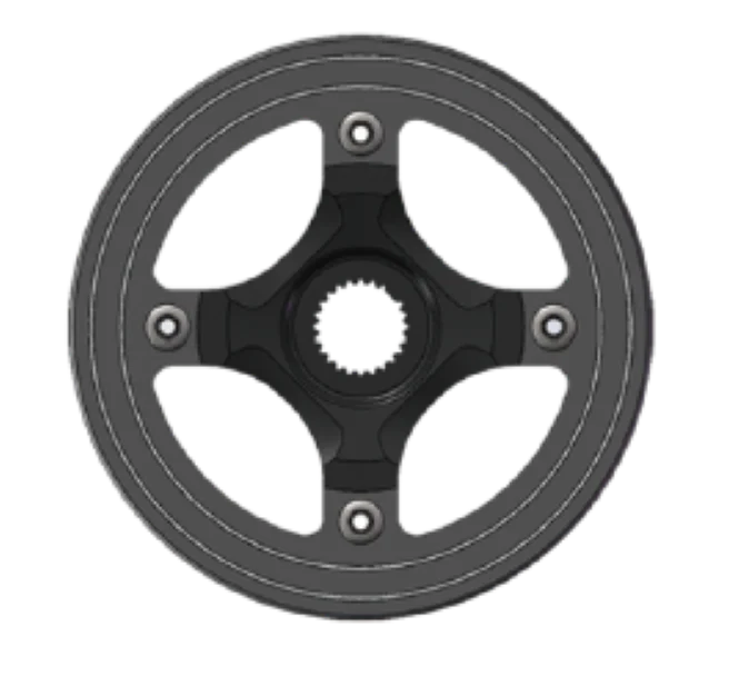 Front chainring 38T, BAFANG CW PA211.1A, w/ chain guard