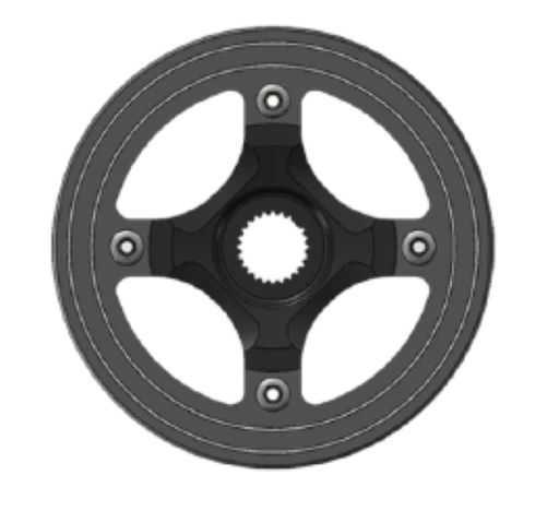 Front chainring 38T, BAFANG CW PA211.1A, w/ chain guard