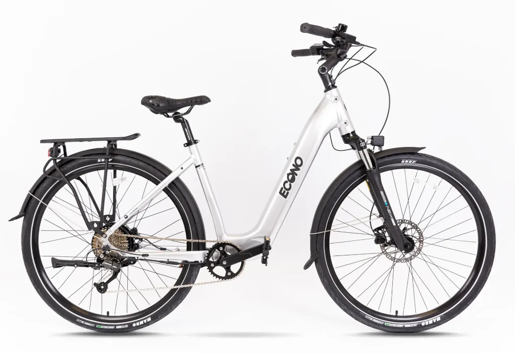 Electric bike ECONO Apes CITY EER4 Aluminium grey (S/M, 520Wh (15Ah))