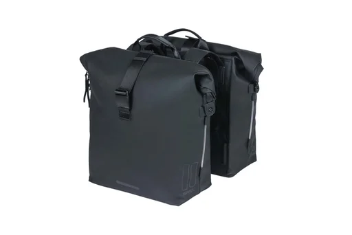 Bike bag Basil SoHo - bicycle double bag Nordlicht - 41l, black