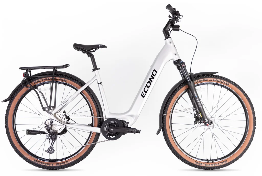 Electric bike ECONO Gams SUV 29 EEC7 Aluminium  grey 2026 (L, 520Wh (15Ah))