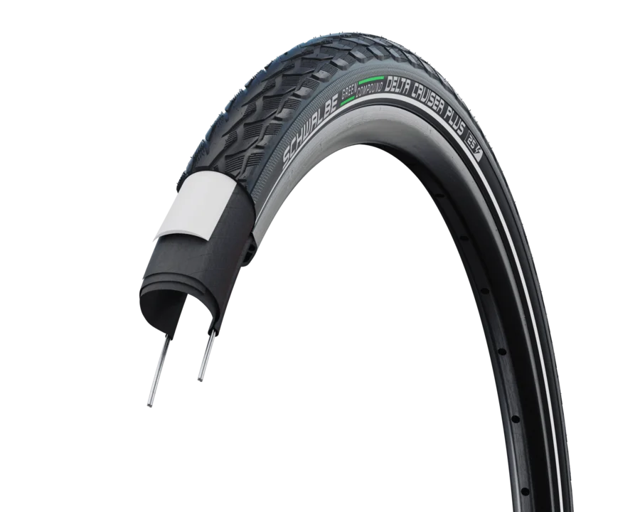 Tyre Schwalbe 26x2.00 / 50-559 Delta Cruiser Plus, PunctureGuard, TwinSkin, Green