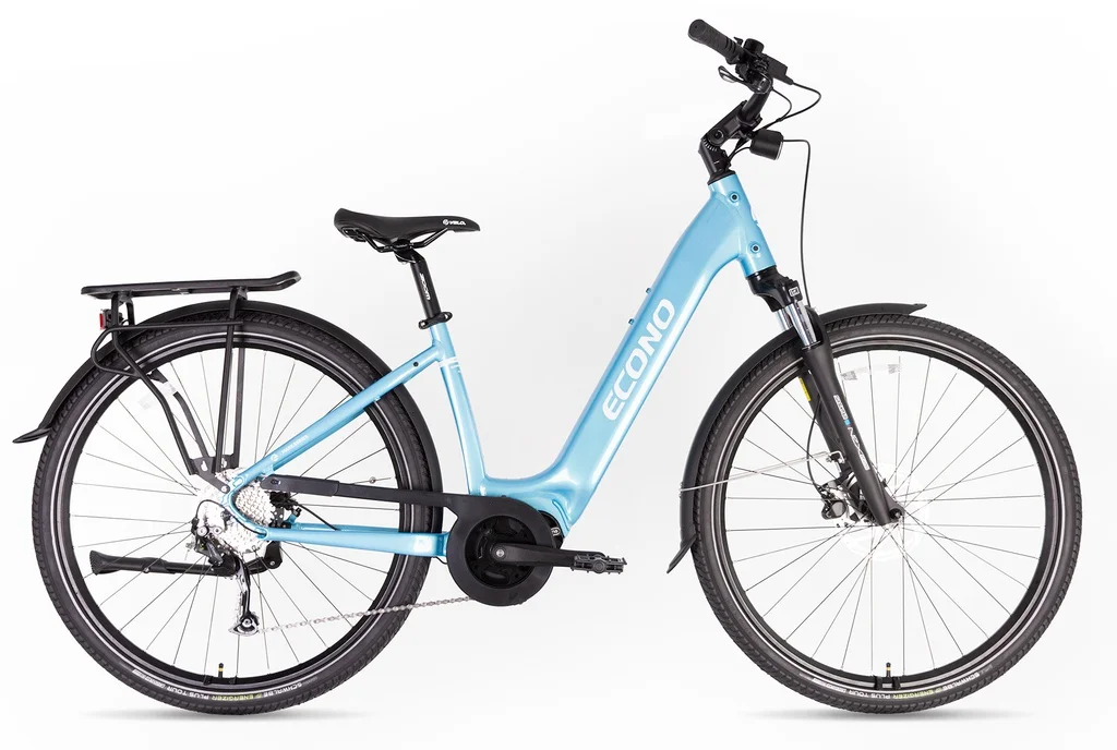 Electric bike ECONO Mare CITY 28 EEC4 Sky blue 2026 (L, 520Wh (15Ah))