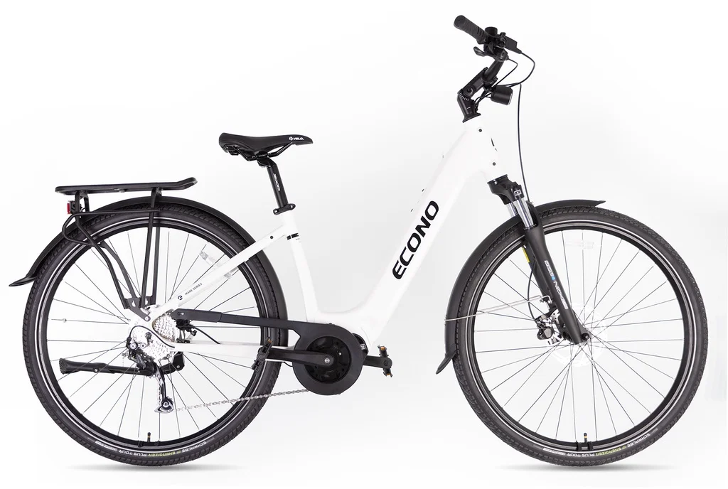Electric bike ECONO Mare CITY 28 EEC4 Snow white 2026 (S/M, 520Wh (15Ah))