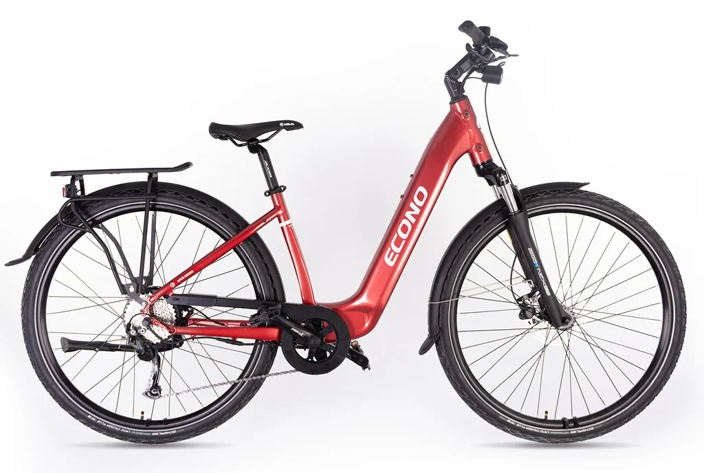 Electric bike ECONO Apes SUV 28 EER5 Wine red 2026 (S/M, 520Wh (15Ah))