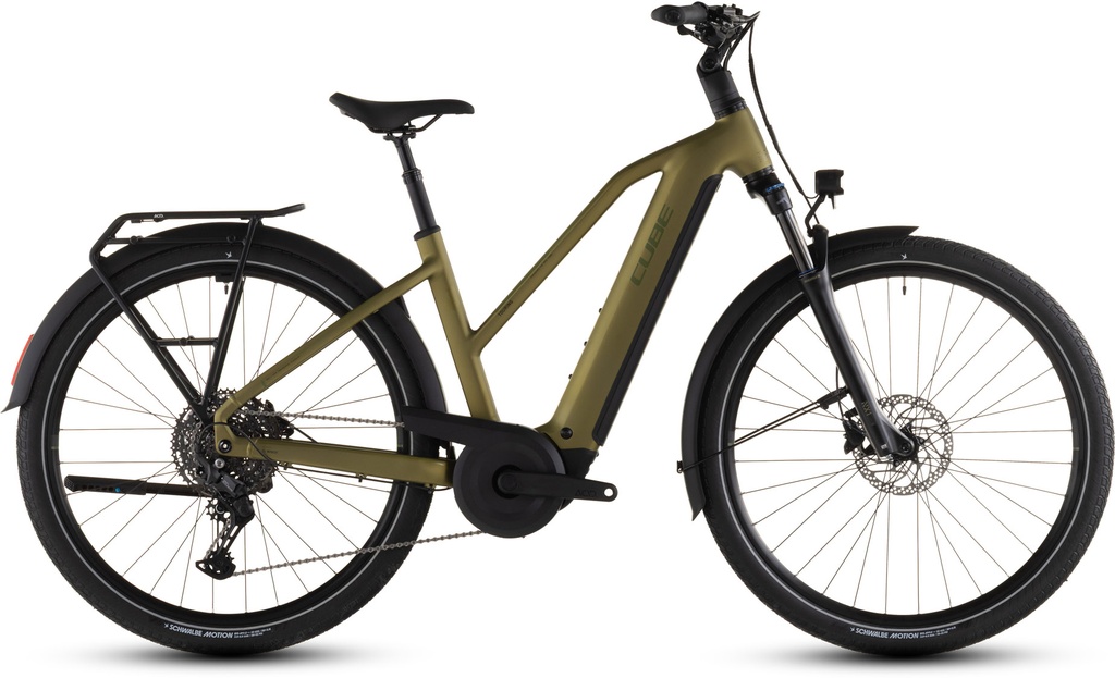 Electric bike CUBE Touring Hybrid Pro 800 goldenlime´n´black Trapeze