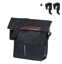 Bike bag Basil City - shopper MIK Hooks - 14–16L - black