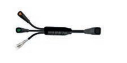 Kabel (Front cable) BAFANG EB 1T3 H, Main cable 300mm + 1000mm(Front light)+1300mm(display) from motor to Display, 100mmBMS cable length.