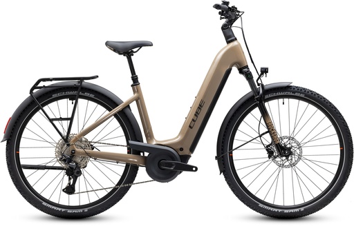 Electric bike CUBE Nuride Hybrid Pro 800 cappuccino´n´black Easy Entry 2027 (46 cm)