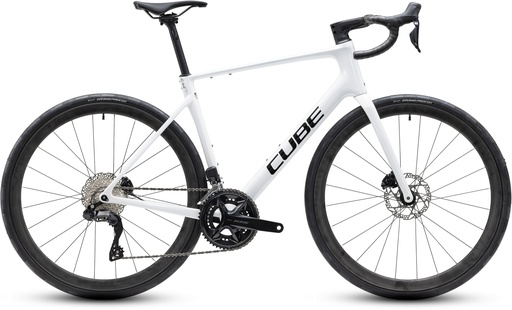 Road bike CUBE Attain C:62 SLX metallicwhite´n´black 2027  (50 cm)
