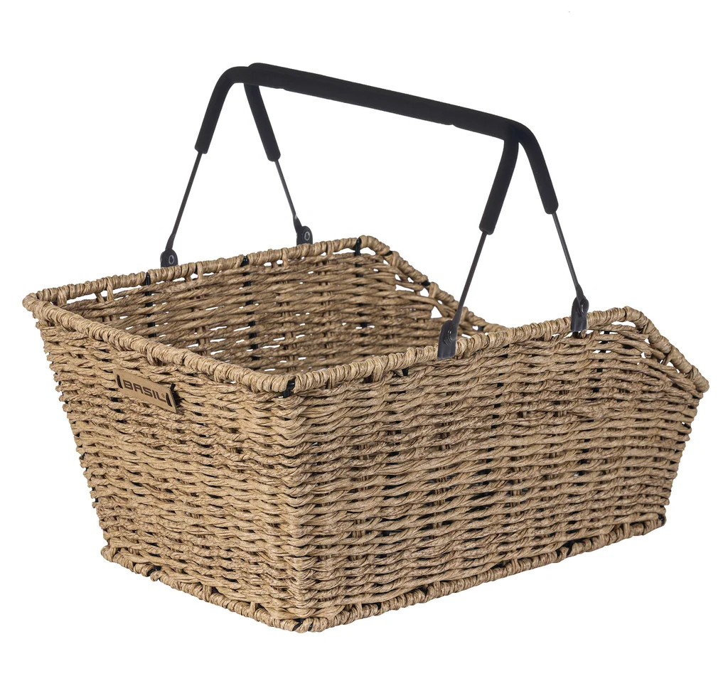 Bike basket Basil Cento Rattan Look MIK (with handle) | ECONO bikes